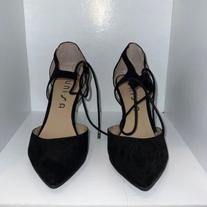 Black Unisa Lace Up Pumps